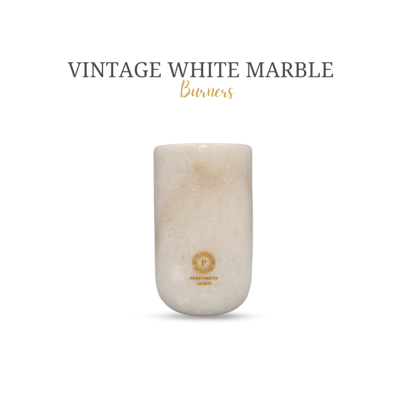 Vintage white marble burner