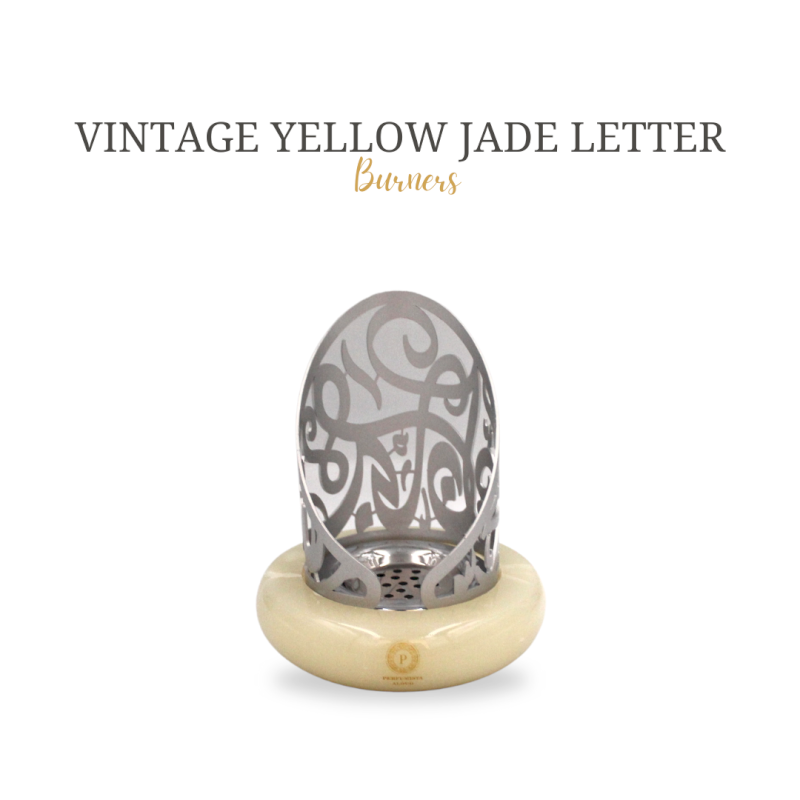 Vintage yellow jade letter burner